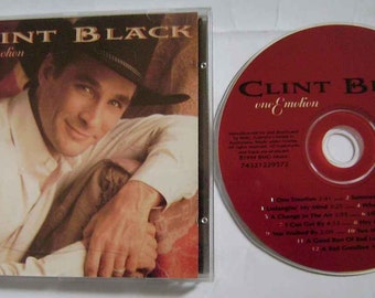 1994 CLINT BLACK One Emotion Audio Music CD Country And Western
