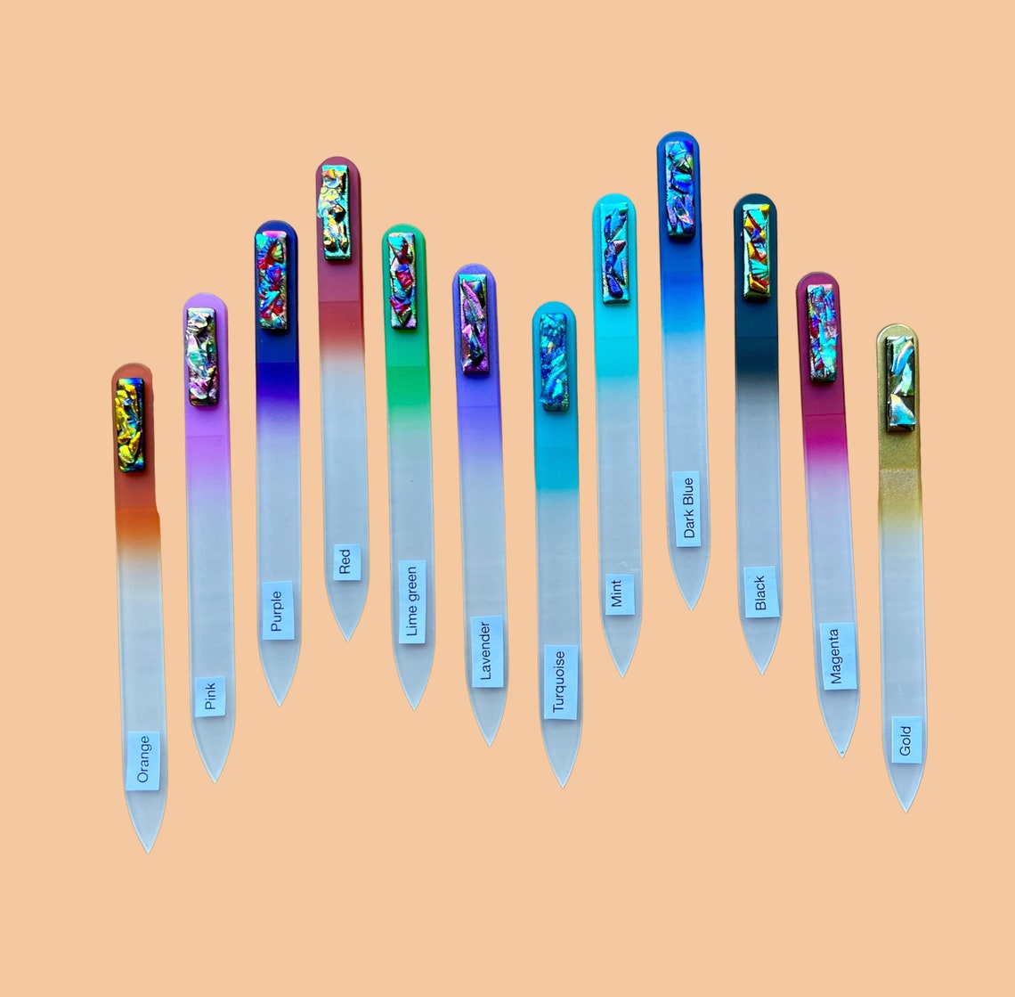 Czech Glass Nail File 5 1/2 Etsy