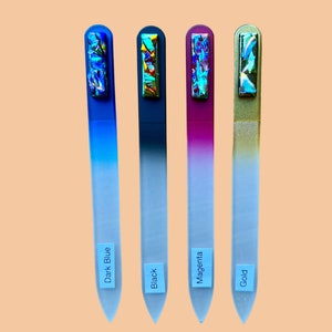 Czech glass nail file 5 1/2 image 4