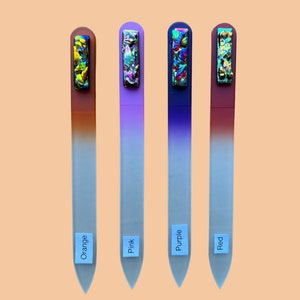 Czech glass nail file 5 1/2 image 2