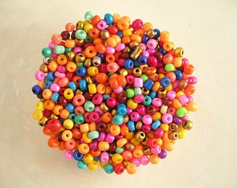50g 11//0 8//0 Verre Doublé Argent rocailles-Divers Couleur /& Taille 6//0