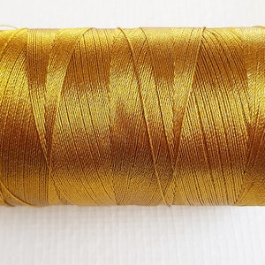 Lot de 10 ou 20m fil de nylon jaune doré ou marron cuivré 0,3mm image 2