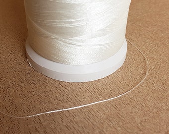 Lot de 10 ou 20m fil de nylon blanc 0,3mm