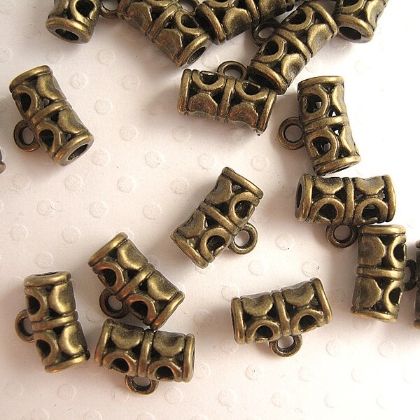 Attaches breloque métal bronze 11,5x9mm Lot de 10pcs