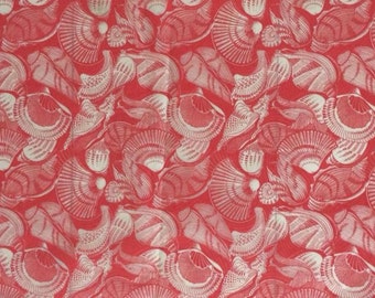 Red shell underglaze decal for pot,high temperature,food safe,handmade ceramic paper.