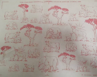 new products. elephants. trees and moose under glaze decal. 10 sheets together