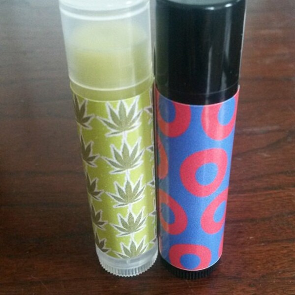 Lip balm combo deal! Fishman Donut and Pot Leaves - See description for ingredients