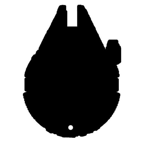 Star Wars Millennium Falcon Keychain Svg Etsy