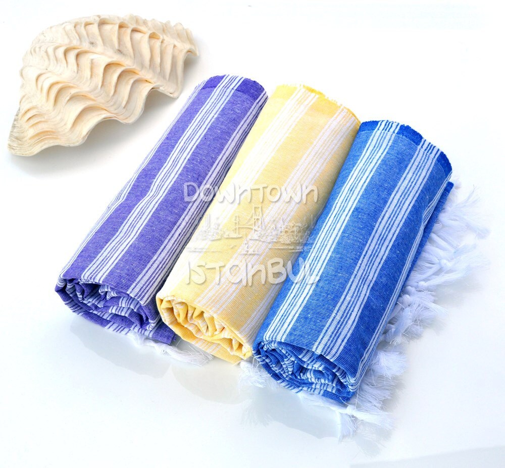 Large Wrap Towel Set of 3 Turkish Bath Towel Throw Blanket Etsy