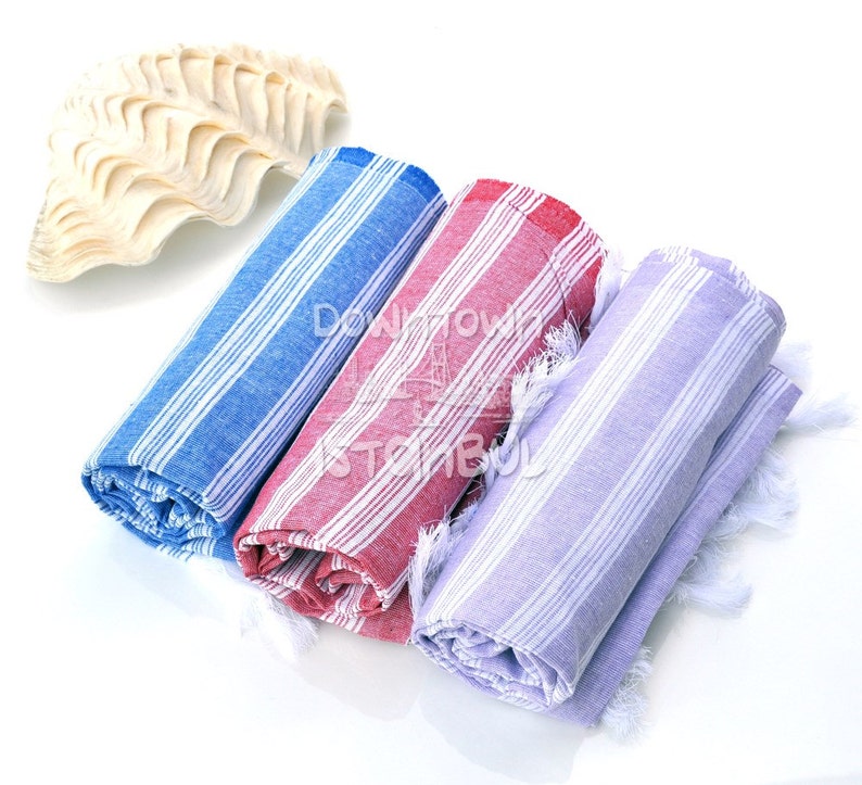 French Linen Set of 3 Turkish Towels Beach Towel Bath Towel Etsy