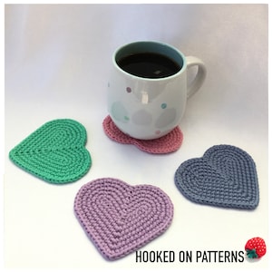 Heart Coaster Crochet Pattern and Heart Basket Crochet Pattern - PDF Download in English ONLY - Valentine's Day Crochet Gift Ideas