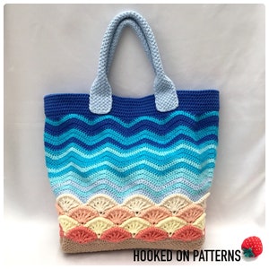Sea Shells Beach Bag Crochet Pattern- Crochet Tote Bag - PDF Pattern Download ENGLISH ONLY