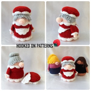 Christmas Eve Gonk Novelty Decoration Crochet PDF Pattern image 1