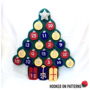 Crochet Pattern - Christmas Tree Advent Calendar - PDF download in English ONLY