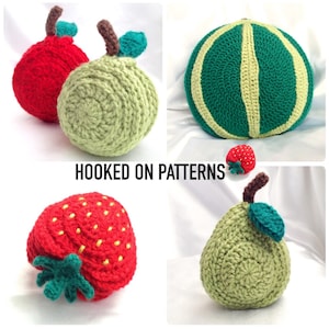 Fruity Tableware Bundle Set - Coasters and Placemats - Crochet PDF Patterns