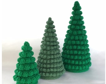 Mini Christmas Tree Crochet Pattern - Tabletop Ornament (PDF Download in English Only)
