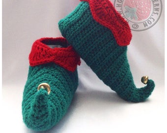 Curly Toes Elf Slipper Shoes - Crochet PDF Pattern