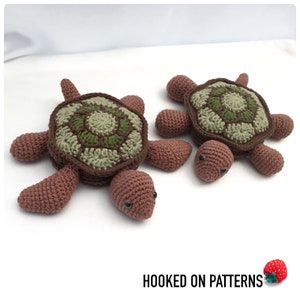 Tortoise and Turtle Hideaway Coaster Sets Crochet PDF Pattern Download in ENGLISH ONLY image 5