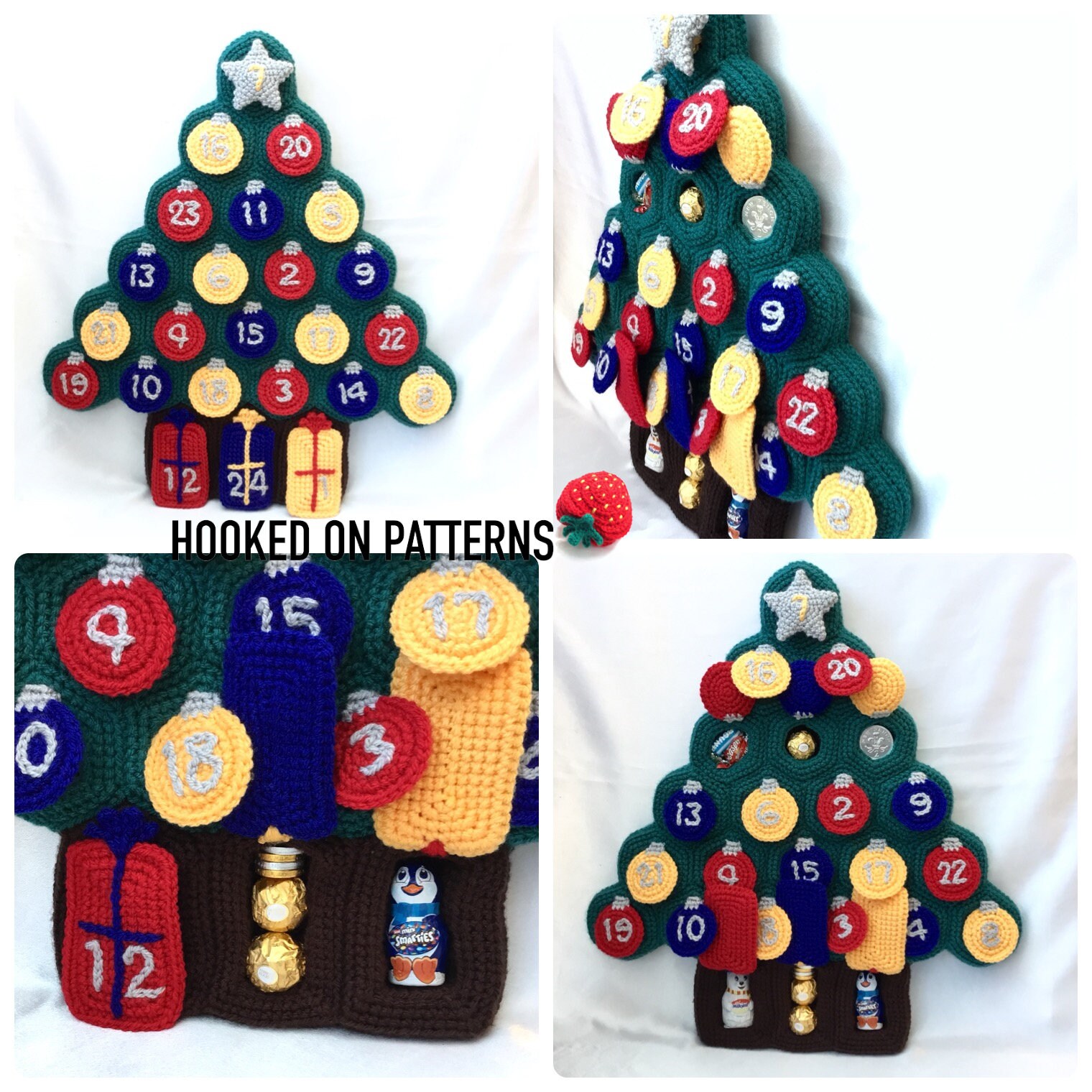 Crochet Pattern Christmas Tree Advent Calendar PDF Etsy