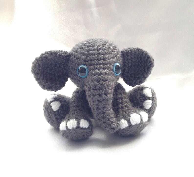 Amiani Tembo the Elephant amigurumi cute stuffed animal toy Crochet PDF Pattern in English ONLY image 1