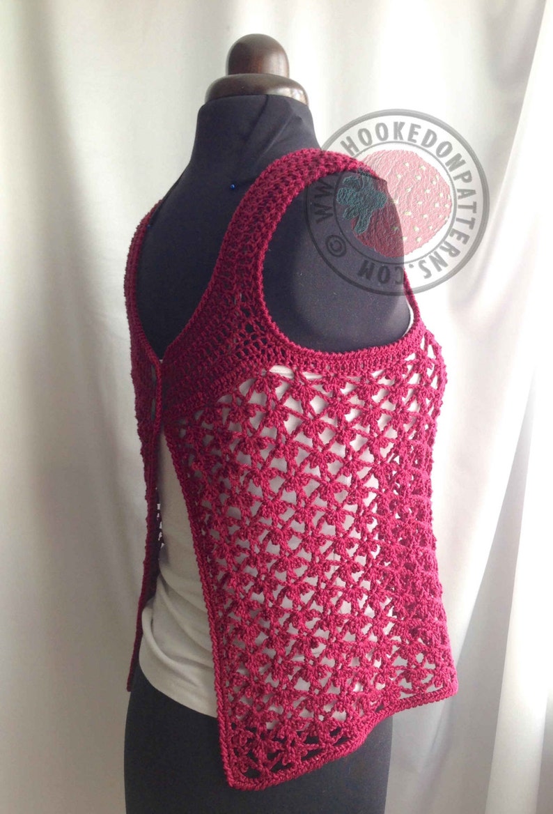 Adina 2 Way Vest Top Crochet PDF Pattern image 4