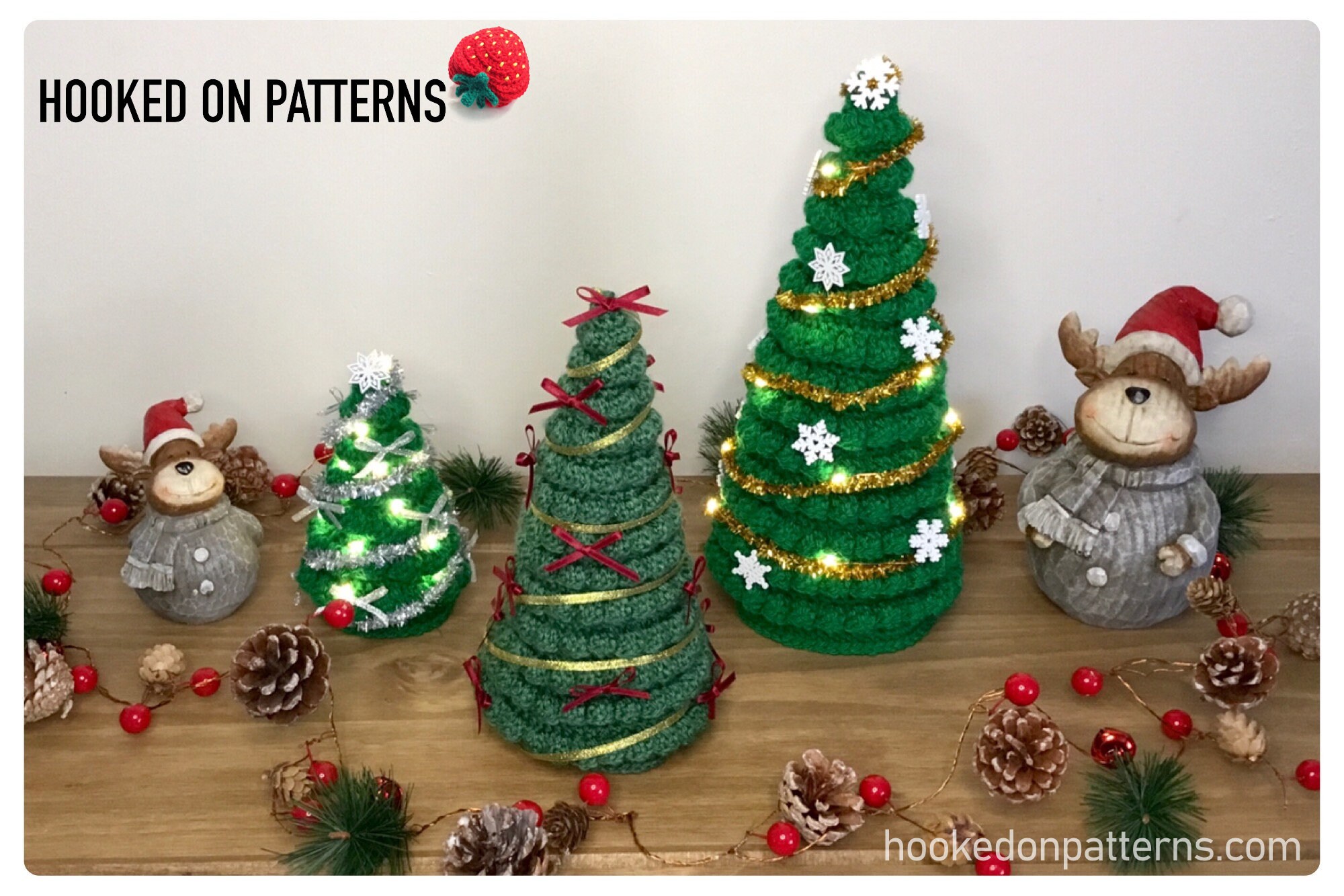 Mini Christmas Tree Crochet Pattern Tabletop Christmas Tree | Etsy UK