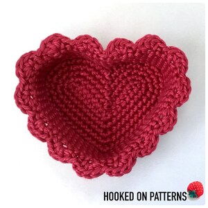 Heart Basket and Heart Coasters Crochet Pattern PDF Download Crochet Pattern in English ONLY Valentine's Day Crochet Gift Ideas image 5