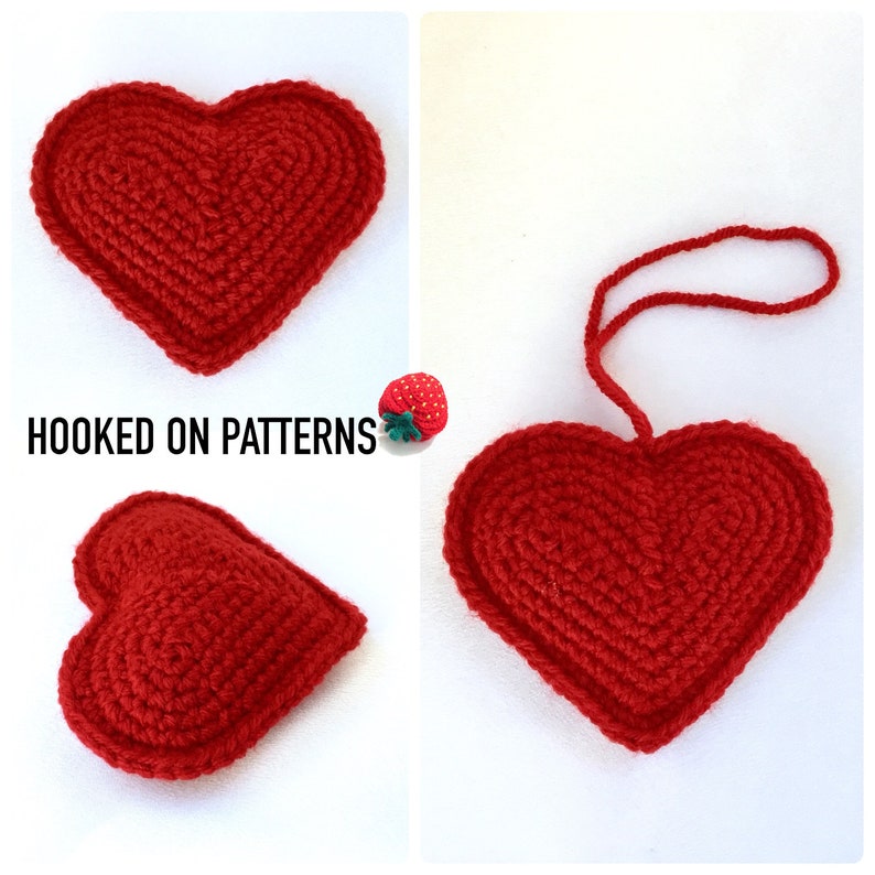 Heart Coaster Crochet Pattern and Heart Basket Crochet Pattern PDF Download in English ONLY Valentine's Day Crochet Gift Ideas image 9