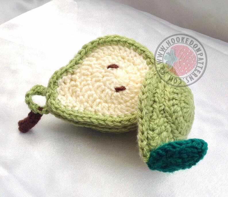 Sliced Pear Coaster Set Crochet PDF Pattern Etsy