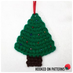 Crochet Pattern Christmas Tree Garland Mini Tree Ornaments Xmas Decorations PDF Download ONLY image 5