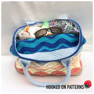 Sea Shells Beach Bag Crochet Pattern Crochet Tote Bag PDF Pattern Download in ENGLISH ONLY image 3