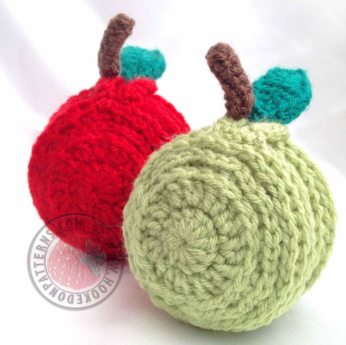 Sliced Apple Coaster Set Crochet PDF Pattern | Etsy