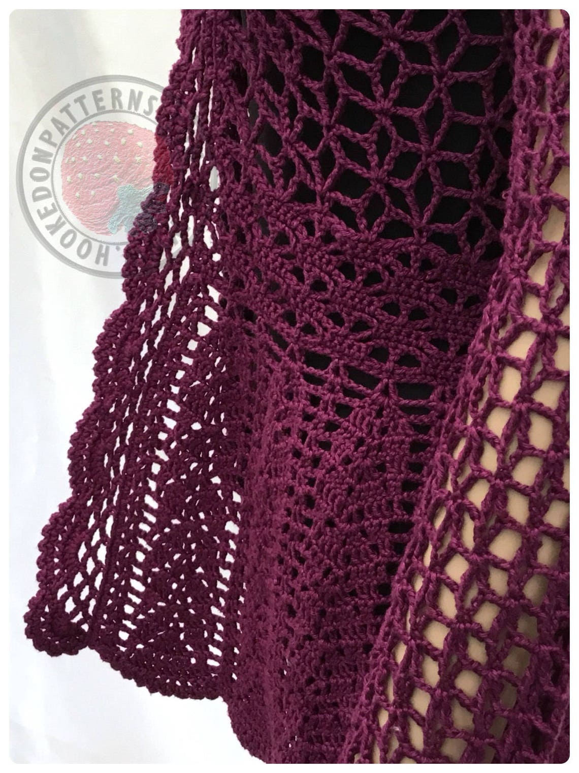 Floral Lace Cardigan Flory Crochet PDF Pattern Sizes S Etsy