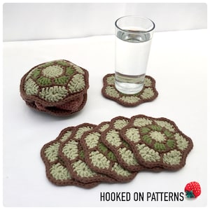 Tortoise and Turtle Hideaway Coaster Sets Crochet PDF Pattern Download in ENGLISH ONLY image 4