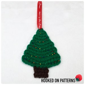Crochet Pattern Christmas Tree Garland Mini Tree Ornaments Xmas Decorations PDF Download ONLY image 6