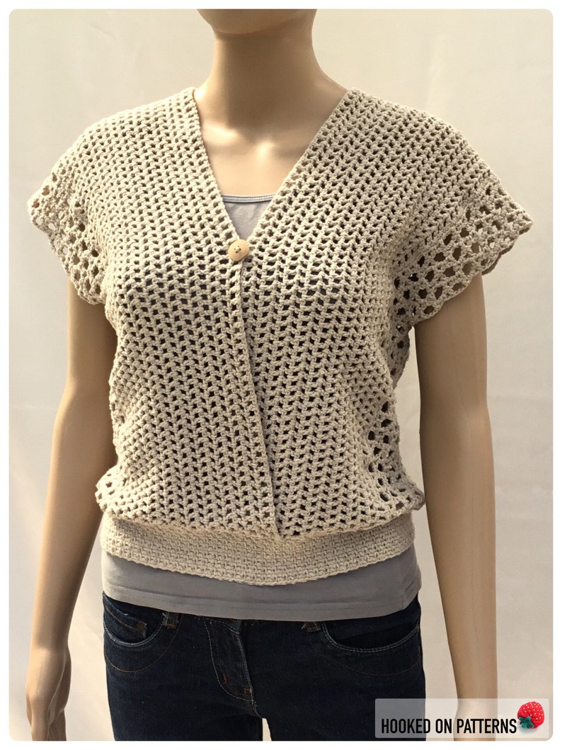 Leora Summer Top Crochet Pattern PDF Download Sizes S, M, L, XL, 2XL, 3XL image 4