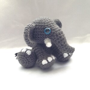 Amiani Tembo the Elephant amigurumi cute stuffed animal toy Crochet PDF Pattern in English ONLY image 3