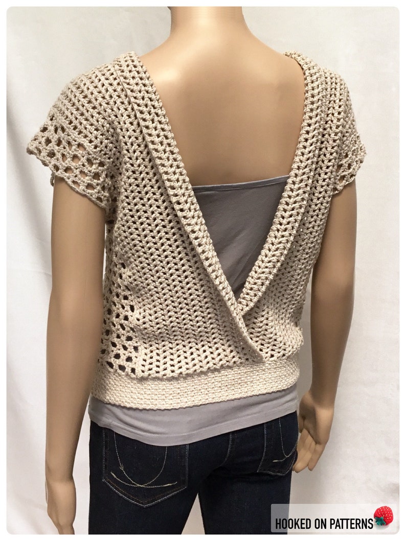 Leora Summer Top Crochet Pattern PDF Download Sizes S, M, L, XL, 2XL, 3XL image 10
