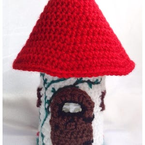Toadstool Fairy House Jar Light - Crochet PDF Pattern in English Only