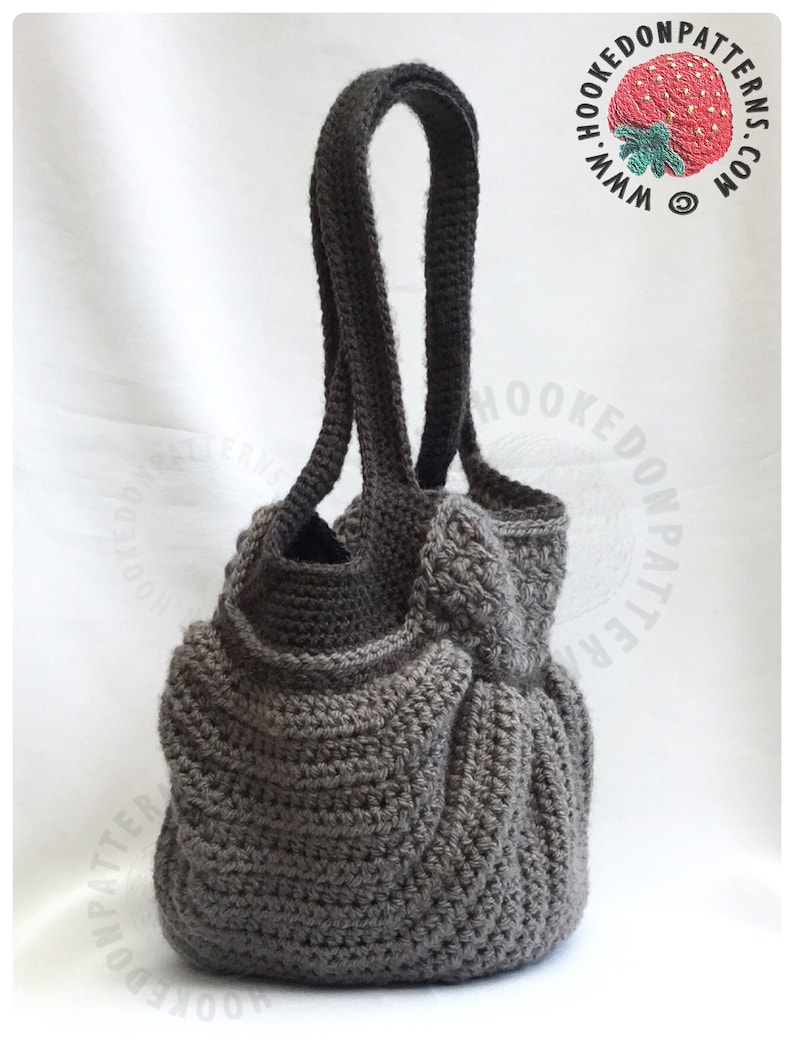 Handbag Crochet Pattern Audrey Hobo Bag Crochet PDF Pattern Download image 3