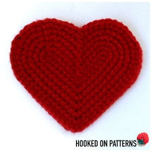 Heart Coaster Crochet Pattern and Heart Basket Crochet Pattern PDF Download in English ONLY Valentine's Day Crochet Gift Ideas image 3