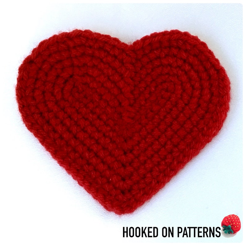 Heart Coaster Crochet Pattern and Heart Basket Crochet Pattern PDF Download in English ONLY Valentine's Day Crochet Gift Ideas image 3