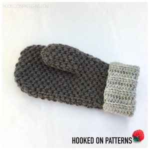 Crochet Pattern Cute & Cosy Mittens Adult Ladies Size Mittens Warm Winter Gloves Digital Download PDF Pattern in English Only image 5