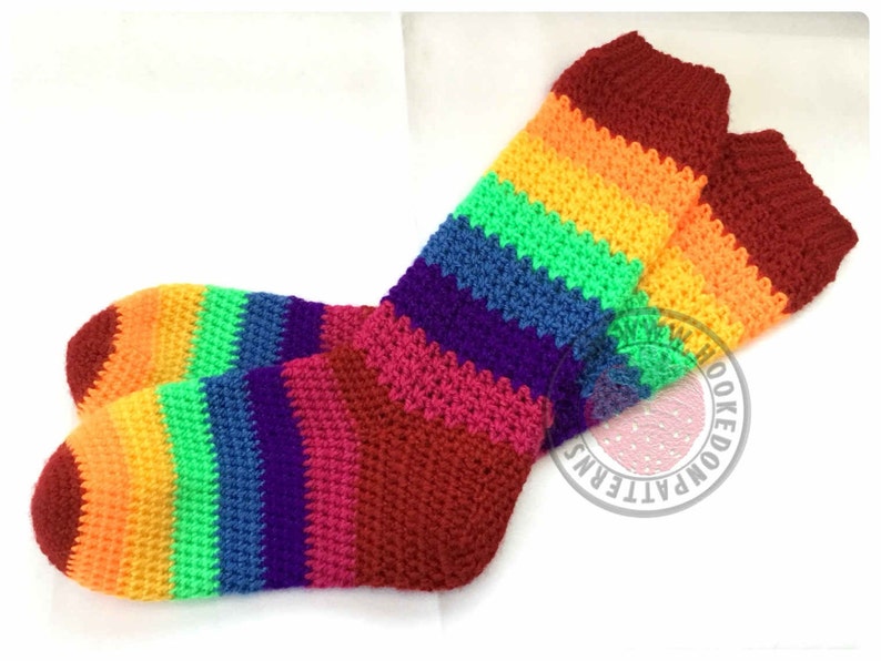 Laticia Slouchy Socks Crochet PDF Pattern in ENGLISH ONLY image 5