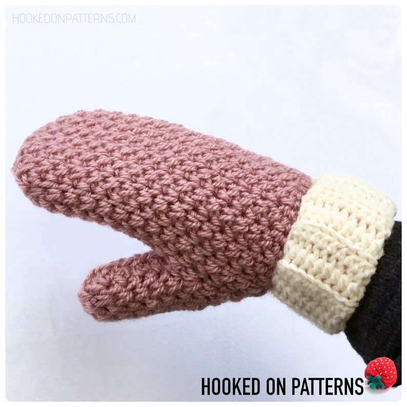 Crochet Pattern Cute & Cosy Mittens Adult Ladies Size Mittens Warm Winter Gloves Digital Download PDF Pattern in English Only image 4