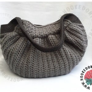 Handbag Crochet Pattern Audrey Hobo Bag Crochet PDF Pattern Download image 4