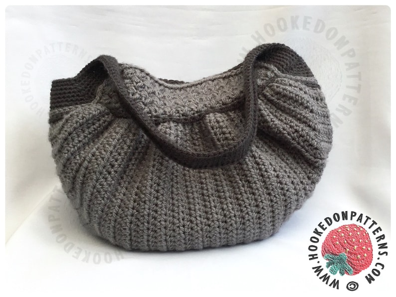 Handbag Crochet Pattern Audrey Hobo Bag Crochet PDF Pattern Download image 4