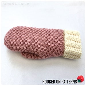 Crochet Pattern Cute & Cosy Mittens Adult Ladies Size Mittens Warm Winter Gloves Digital Download PDF Pattern in English Only image 6