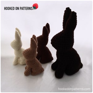 Chocolate Bunny Crochet Pattern Easter Bunny Crochet PDF Download ONLY Bunny Amigurumi Crochet Pattern image 5