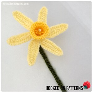 Spring Daffodils Crochet Pattern PDF Download in ENGLISH ONLY Crochet Daffodil Flowers Pattern Crochet Flowers for Spring time image 3